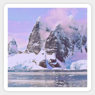 Icebergs in Antartica Sticker